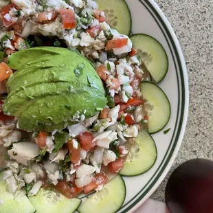 Tostada de ceviche