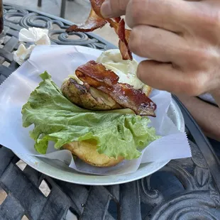 Angry chicken breast sandwich