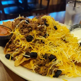 a plate of nachos