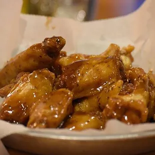 chicken wings and fried chicken, food