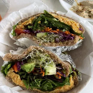 53. Chicken Salad Pita Melt