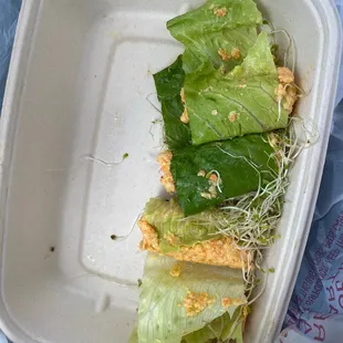 Tuna lettuce wraps