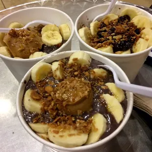 Berry and Nutty Acai Bowls