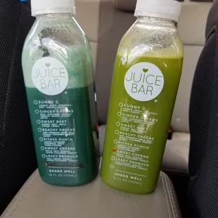 Ordered the same size for both. The juices were not filled the same, and or was the more expensive one that was less full.