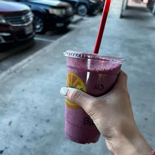 Strawberry Blueberry Yogurt Smoothie