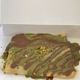 Dubai chocolate crepe