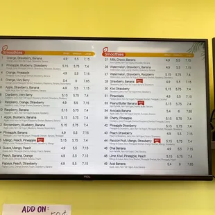 Menu. You're welcome!