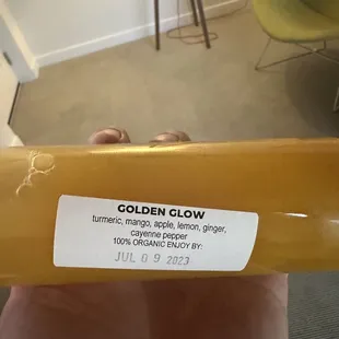 golden glow label