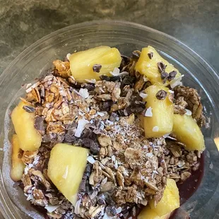 The acai bowl that was given to me