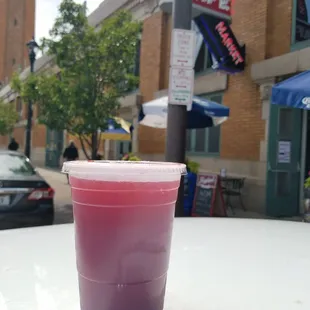 How can we teach kids to drink juice if they can't even fit inside the building?