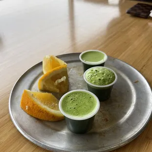 Wheatgrass shots