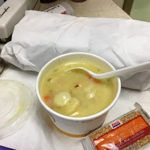 Chicken dumpling soup