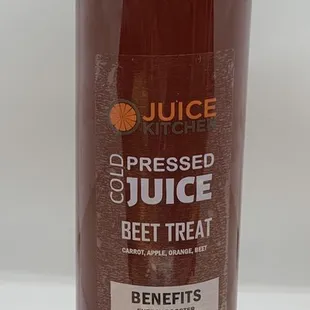 Cold pressed beet treat