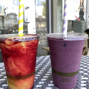 Golden Gate Smoothie &amp; Purple Reign Smoothie