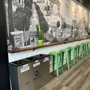 More bar seating
