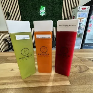 Fresh pressed juices