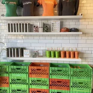 Reusable cups and other merch