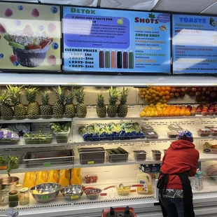 a woman in a grocery store