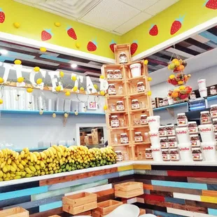 a variety of fruits and vegetables on display