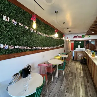 the interior of a juicebox restaurant