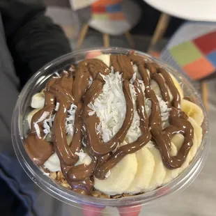 Banana Nutella açaí bowl