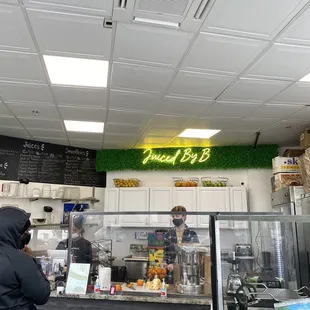 Inside the store