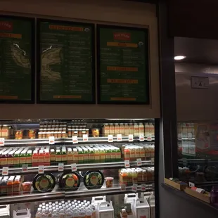 The store and ordering area w/ grab n go options