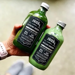 Get your greens in a juice or smoothie.