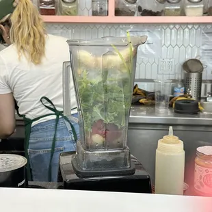 Fresh ingredients for the smoothies