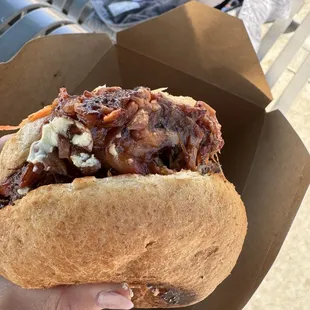 BBQ jackfruit burger