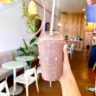 Cherry swirl protein smoothie