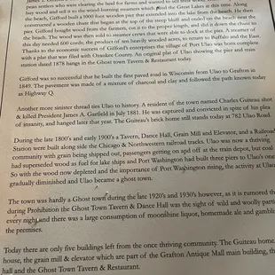 Story of the restaurant