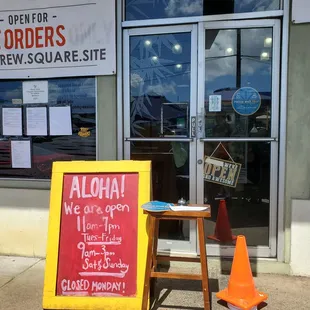 Customers are asked to wait outside and order online.  Choice of pickup or curbside delivery. #socialdistancing