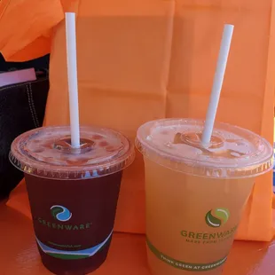 Antioxidant Brew and Sakura-lavender Lemonade