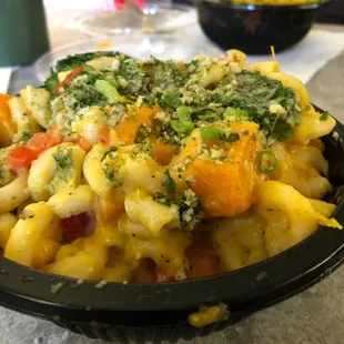 Mac n cheez w/ broccoli and kabocha, so ono!