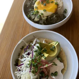 Luau Stew with the added &quot;egg&quot;, and Pupusa