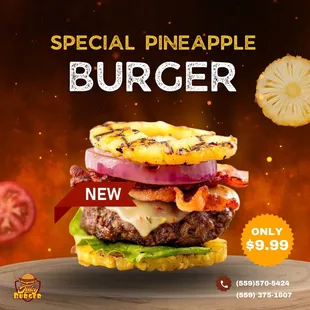 special pineapple burger