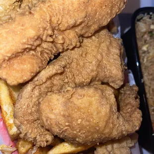 Fried Fish and Fried Oyster Combo