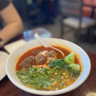 Spicy Braised Beef Noodle Soup - @rayz