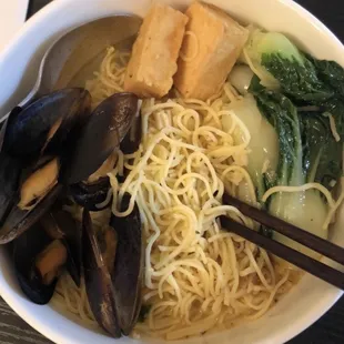 My homemade seafood noodle soup using the leftover sauce