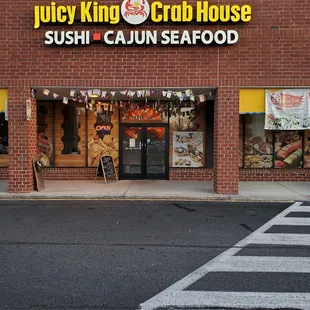 the front of the restaurant