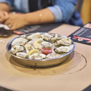 Raw oysters