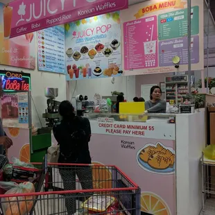a woman in a grocery store