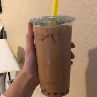 Just a regular milk tea with tapioca
