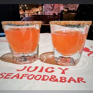 two glasses of juice