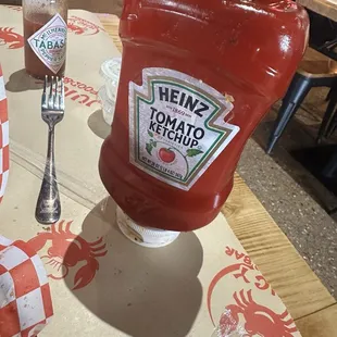 Nasty bottle of ketchup