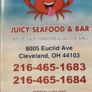 Restaurant Hours, Address, Name, Website