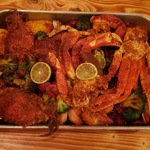 This tray of seafood will satisfy!