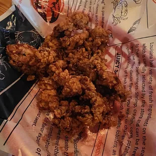 Fried oysters.. sorry we dug in and forgot to take more pictures