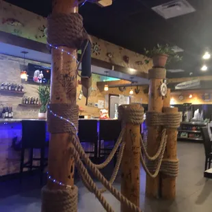 interior, sushi and sashimi